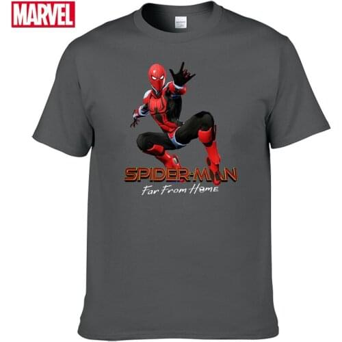 Marvel The Avengers spiderman t shirt Comfortable Breathable 100% cotton Fashion clothes for teens Summer tee shirt oversize #79