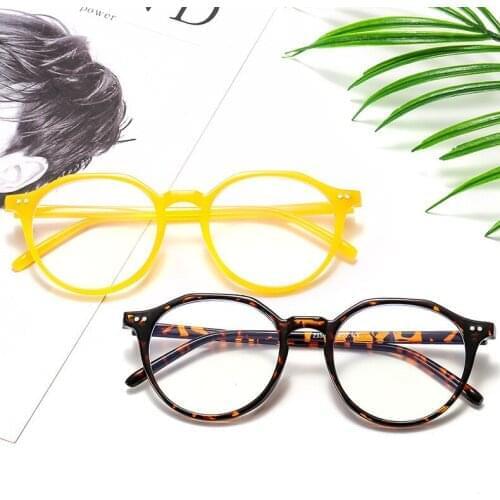 Round Reading Glasses Frame Men Plastic Computer Transparent Retro Eye Glasses Frames for Woman Glasses Optical Frames