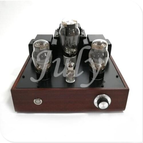 6N1 6P3P EL34 tube amplifier 7w + 7w tube amplifier, red walnut case, finished machine or kit, mellow tone