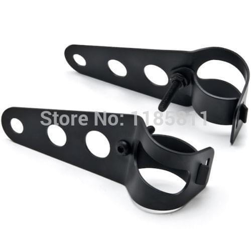 Motorcycle Headlight Black Mount Brackets Motorbike Fork Ear Style For Yamaha Suzuki