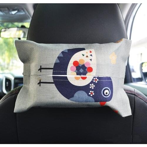 Cartoon Car Tissue Box Seat Back Hanging Storage Table Home Container Towel Napkin Papers Bag Holder Box Case Pouch