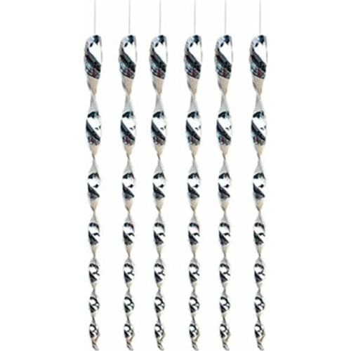 X7AB Hanging Bird Repellent Rods Set with Ornamental Control Device Drive Birds Away Spiral Deterrent Device House Garden