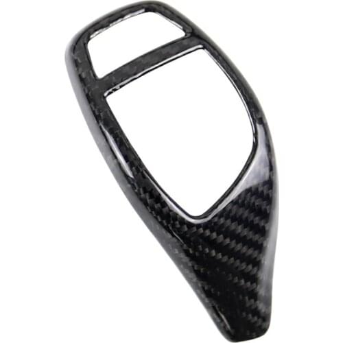 Real Carbon Fiber Gear Shift Knob Cover Trim forBMW F20 F21 F22 F23 F30 F32 F33 F34 F35 F36 F06 F25 F26 F15 F16 I8 Accessories