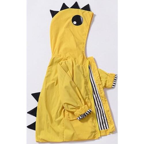 2020 Brand New Infant Kids Baby Girl Boy Cute Dinosaur Animals Hooded Zipper Jacket OverCoat Spring Thick Warm Outwear 0-5T