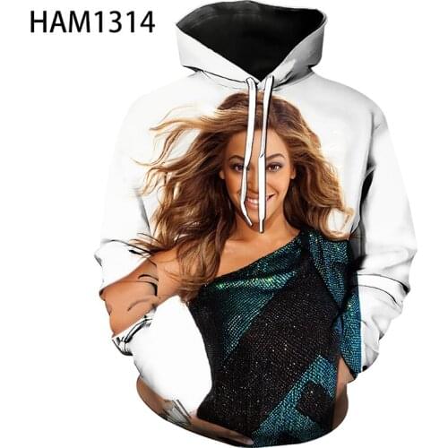 2021 Beyonce new Hoodie Boys Girls 3D printing classic Harajuku character Sweatshirt spring summer Pullover long sleeve