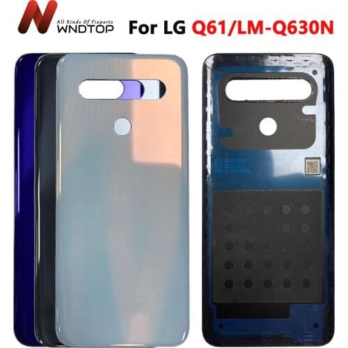 6.53" NEW For LG Q61 Battery Cover Door Rear Housing Case With Logo Replacement For LM-Q630N Back Cover