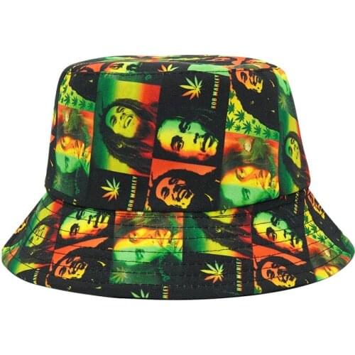 Hip Hop Outdoor Travel Panama Cap Men Women Sun Caps Fashion Summer Cotton Bucket Hat Striped Print Fisherman Hats