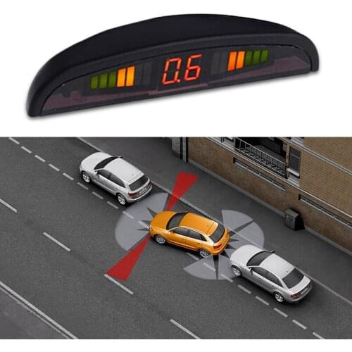 Car Auto Parktronic LED Parking Sensor With 4 Sensors Reverse Backup Car Parking Radar Monitor Detector System Backlight Display