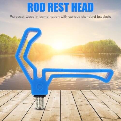 M3/8 Plastic Fishing Rod Rest Gripper Head Carp Fish Pole Holder Bracket Support Outdoor Portable Easy Fishing Carrying