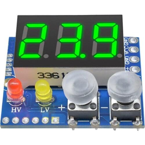 DC 0-99.9V LED Digital Display Voltmeter meter Voltage Buzzer Alarm Lipo Voltage led Indicator Tester For RC Car Battery Boat