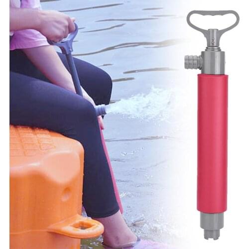 Kayak Pump Red 46cm Kayak Hand Pump Floating Hand Bilge Pump for Kayak Rescue Watesport Tool floating Hand Pump Kayak Accessory