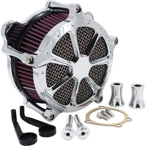 Air Cleaner Intake Filter System Kit Contrast Cut for Harley Touring Road King Electra Glide Street Glide Road Glide