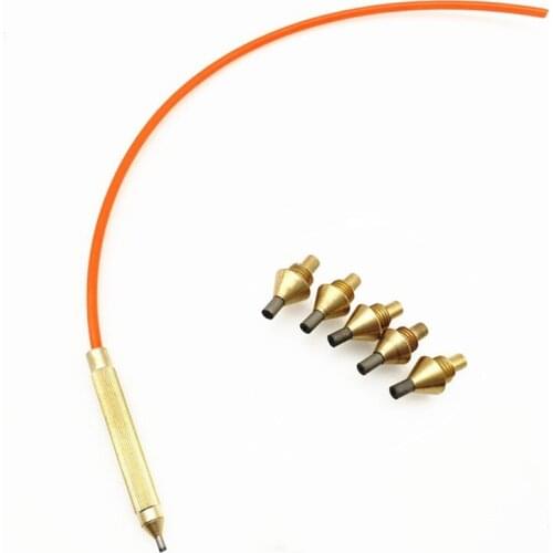 Dental Lab Sandblasting Machine Blaster Pen Tip Nozzle Brass Dental instruments+5pcs tips