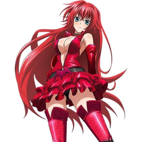 Super Sexy Cartoon Car Stickers Rias Gremory Girl Sexy Beauty High School DxD Anime Car Bumper Waterproof Accessories Decals