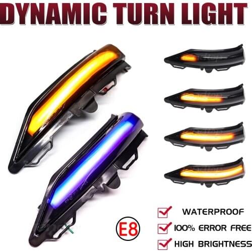 For Ford Fiesta ST Line MK8 2018 2019 Dynamic Turn Signal Light LED Side Wing Rearview Mirror Indicator Blinker Light