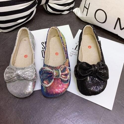 Large size shoes 35-43 spring and summer new wedge heel peas shoes round toe sequined bow flax shallow mouth single shoes women