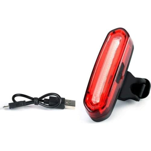 Ultra Bright LED Bike Tail Light, USB Rechargeable Bicycle Rear Light, IPX6 Waterproof and Easy Install Helmet Light