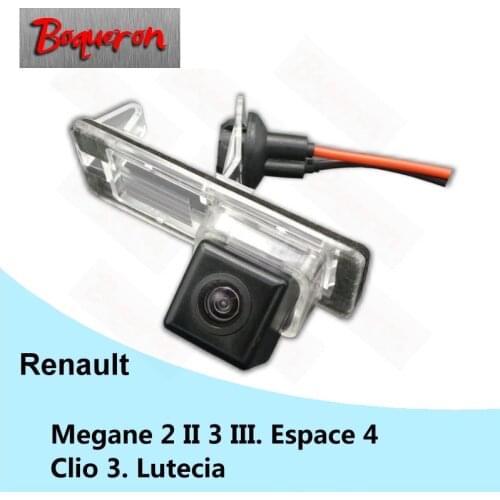 BOQUERON for Renault Megane 2 II 3 III Espace 4 Clio 3 Lutecia SONY Waterproof CCD Car Camera Reversing Reverse rear view camera