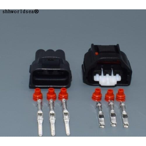 Worldgolden 3 Pin Female Male Auto Sensor Connector For Toyota 11261 1JZ TPS Connector non E Throttle Auto Plug 7283-1133-10