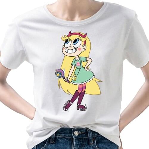 New Brand Star vs. the Forces of Evil tshirt women Modal Casual Polyester Casual O-Neck Short sleeve top tee