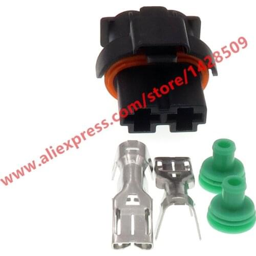 20 Sets 2 Pin Car Electronic Fan Plug Automotive Connector With Pins And Seals For Peugeot Citroen