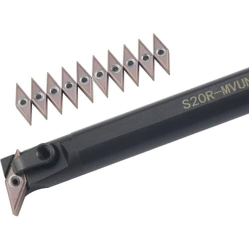 1pc S20R-MVUNR16 S25S-MVUNR16 S40T-MVUNL16 S50U-MVUNR16 Internal Turning Tool Holder VNMG Carbide Inserts CNC Cutting Tools