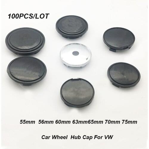 100x 75mm 70mm 65mm 63mm 60mm 56mm 55mm Car Rims Covers Wheel Center Hub Caps For vw Passat B6 B7 CC MK5 MK6 Tiguan