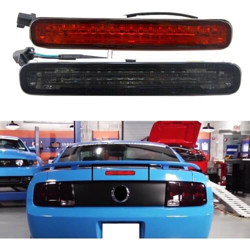 1x OEM Fit for 2005-2009 Ford Mustang Smoke/RED Lens LED Third 3rd Brake Light Rear Stop Lamp 12V Replacement Halogen Hid bulb