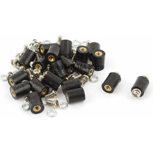 20pcs M3 Brass Insert Female Thread 8x10mm Insulated Standoffs for Motherboards
