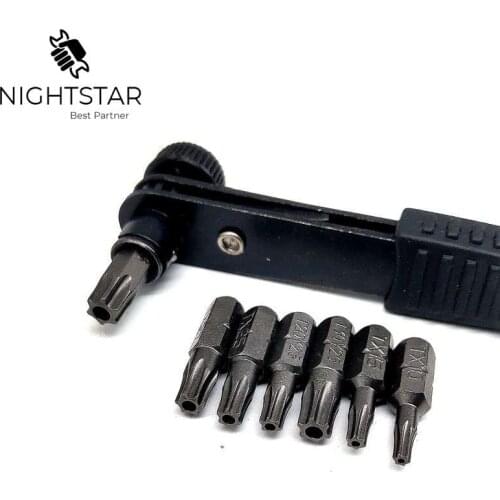 8Pcs Torx Screwdriver Set Multifunctional Opening Repair Tool Set Precision Screwdriver Ratchet Handle Wrench Socket Adjustable