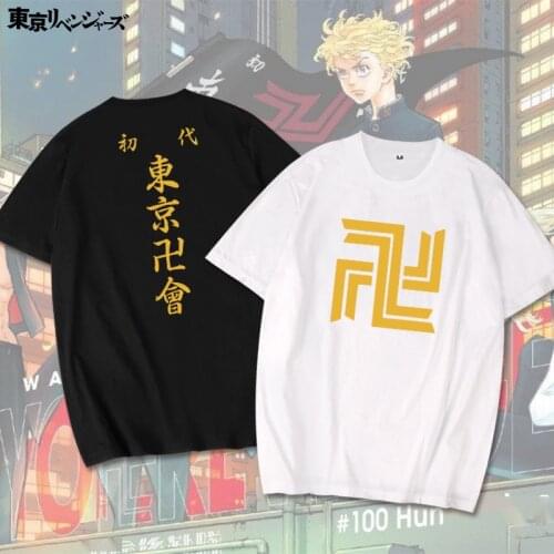 Anime Tokyo Avengers Cosplay short sleeve T-shirt trend of loose T-shirts for men and women