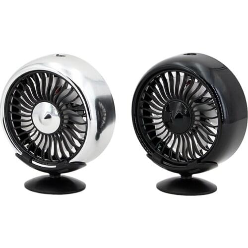 5V USB Powered Car Fan 3-Speed 7-Blade Air Vent Clip Fan with Detachable Base Automotive Air Cooling Fan Cooler