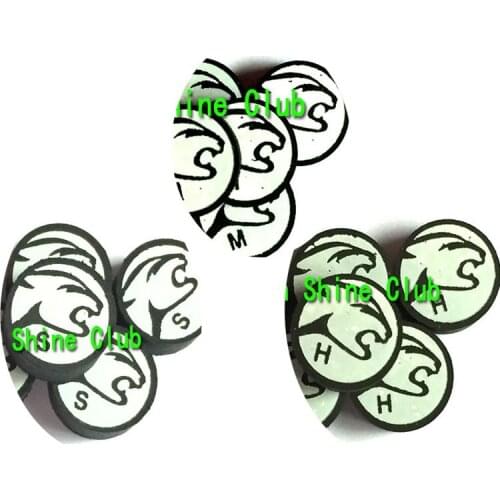 Free shipping 10pcs/lot New Design 14mm Billiards Pool Cue Tips Black 9 layers Pigskin Cue Stick Tips Billiards Accessories