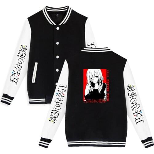 The Quintessential Quintuplets Baseball Jacket Women Men Tops Boys Girls Streetwear Baseball Casual Coats Y2K Fashion Clothes