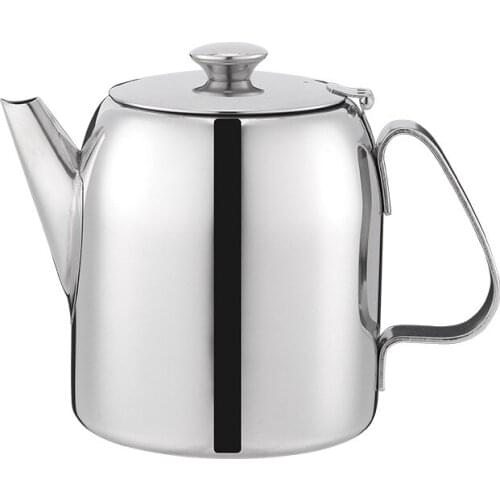 Stainless Steel Teapot Coffee Pot Kettle With Filtering Holes Support Stove Cooking Home Kitchen Bar Coffee Shop Accessories