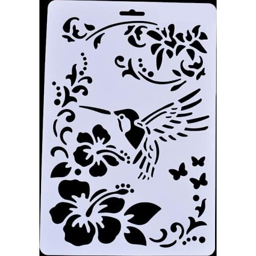 DIY Layering Stencil Masking Spray Template Scrapbooking Stamp Album Decorative Embossing Paper Card Craft Flying Bird