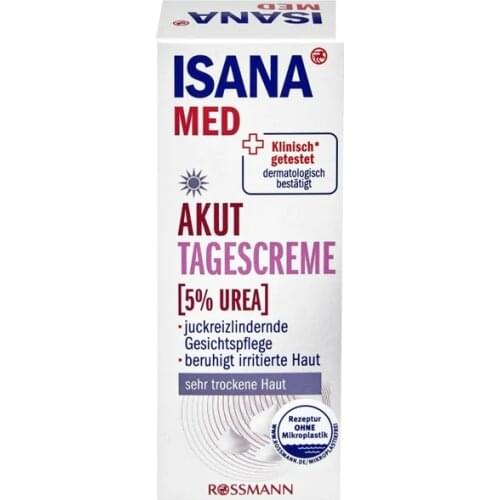 ISANA MED Day Care Cream for Very Dry Skin with 5% Urea Content