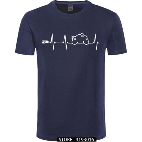 Popular T Shirts Japan Motorcycles Heartbeat Fashion Hipster Harajuku Tshirt Men Polyester Boyfriend Christmas Gift Cool Tshirt