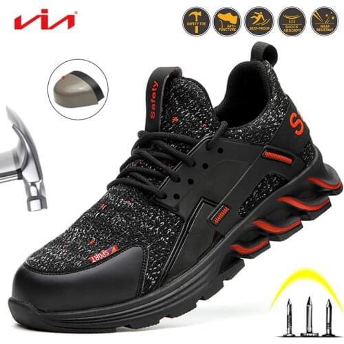 Hihontop Men's Work Shoes