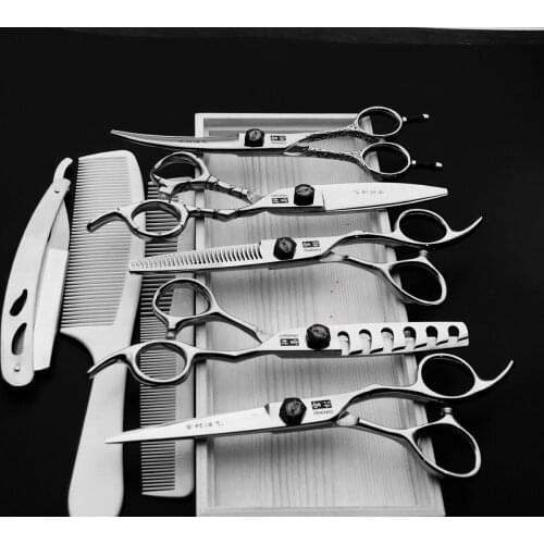 Hot 6.0 Black Japan Hair Scissors Professional Hairdressing Scissors Barber Thinning Scissor Hairdresser Haircut Shears Set