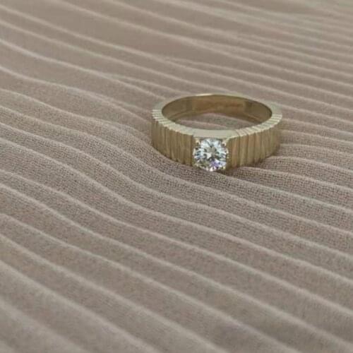 Joolim High End 18K Gold PVD Fashion Symple Set Auger Couple Rings for Women Stainless Steel Jewelry Wholesale