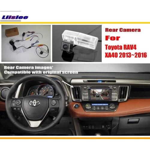 Back Up Reverse Camera Sets For Toyota RAV4 RAV 4 XA40 2013 2014 2015 2016 Original Screen Compatible Parking Rear View Camera