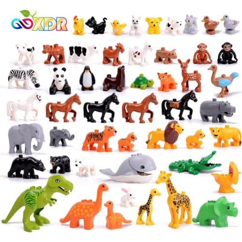 Animal Series Building Blocks Toys For Children Big Size Blocks Toys For Boys Girls Kids Educational Toy Gift