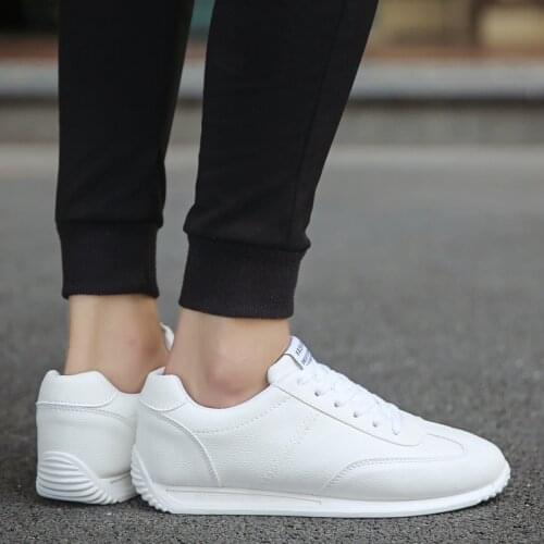 Women Shoes Casual Couple Shoes Unisex Trainers White Platform Sneakers Outdoor Flat Solid Color Agan Shoes Chaussures Femme