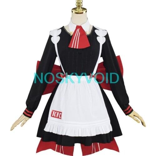 Noelle Cosplay Maid Outfit Genshin Impact Costumes KFC Maid Dress Lolita Skirts Noelle Waiter Uniform Costume