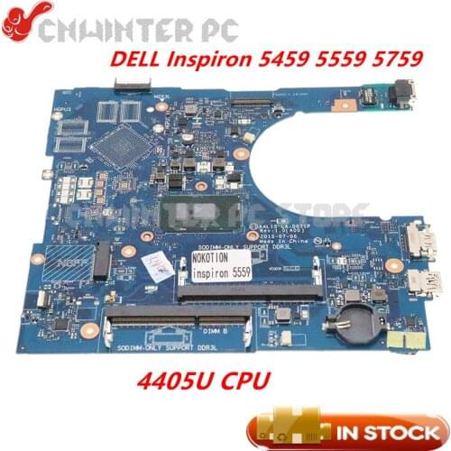 NOKOTION For DELL Inspiron 15-5000 5459 5559 5759 Laptop Motherboard CN-096H02 096H02 AAL15 LA-D071P 4405U CPU