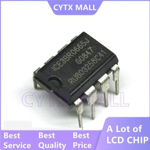 10PCS/lot ICE3BR0665J 3BR0665J 3BR0665 DIP8