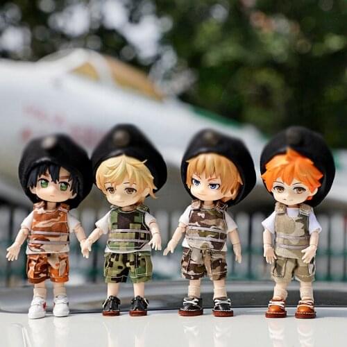 OB11 doll new pre-sale GSC Clay doll BJD dress Molly camouflage uniform suit Hat + vest + shorts doll accessories
