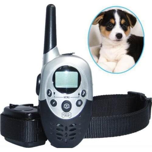 JANPET ONE Dog Vibration Beep & electric shock remote 1000m Training collar rechargeble LCD display Dog trainer with self-sleep