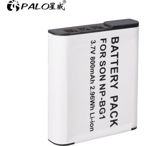 PALO 1Pcs High Quality NP-BG1 NPBG1 NP 3.6V 1300mah Digital Camera Batteria for Sony NP-BG1 NP-FG1 DSC-H3 Battery